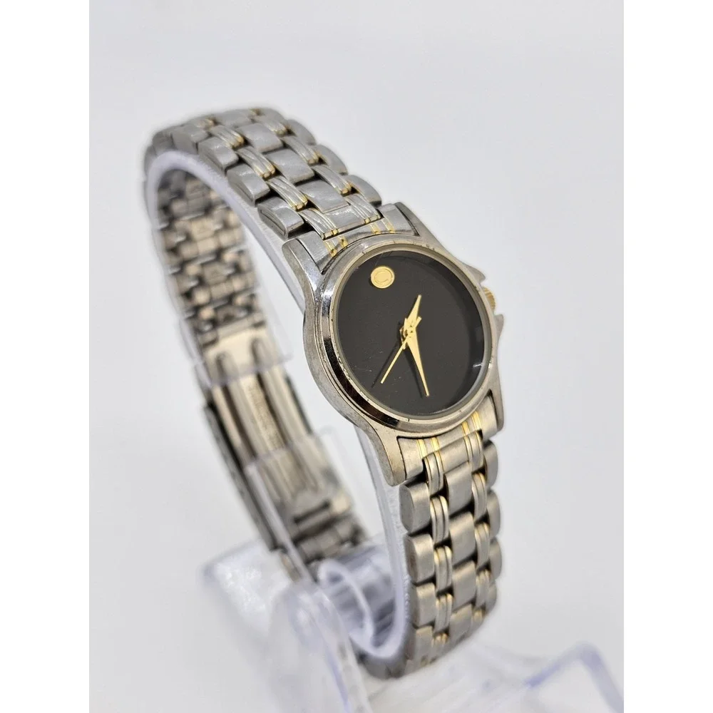 Cherokee‎ Women's Watch 25MM Black Dial Gold Gray Bracelet Band 7